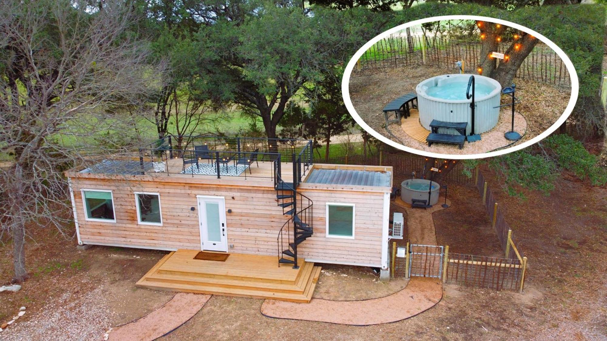 The Lonely Bull Luxury Container Home On 5 Acres Weatherford Exterior foto